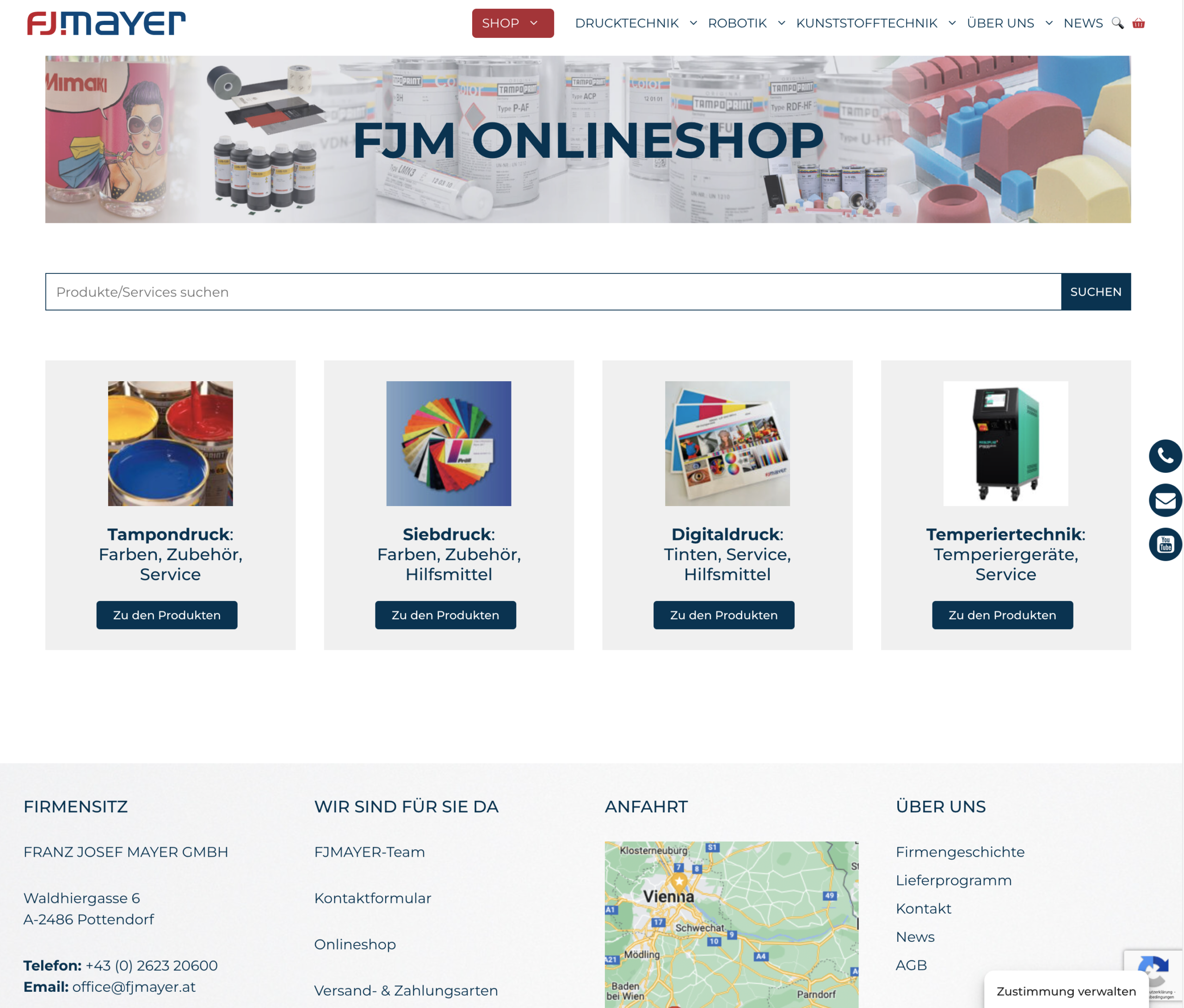 Franz Josef Mayer Webshop