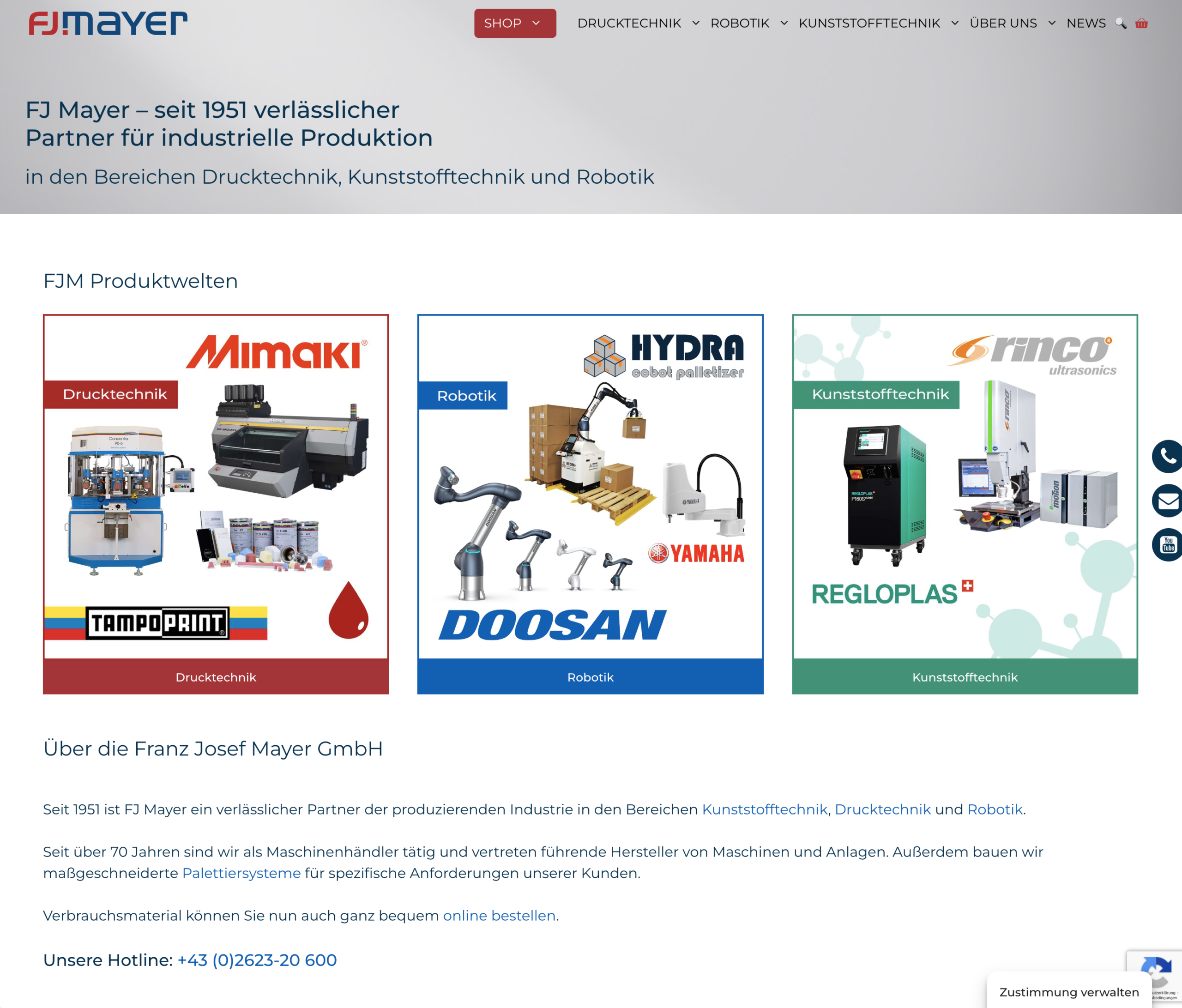 Franz Josef Mayer Website